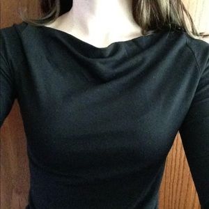 Half Sleeve Black Top